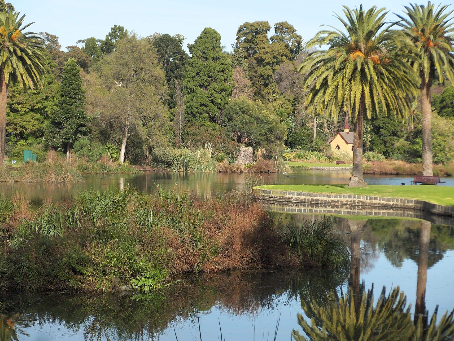 Lake in the Royal Botanic Gardens, Melbourne.